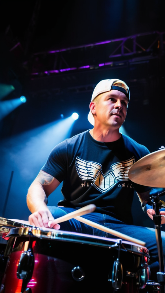 Drumset auf Bühne